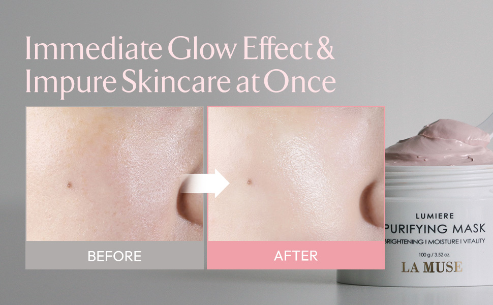 Immediate Glow Effect & Impure Skincare at Once