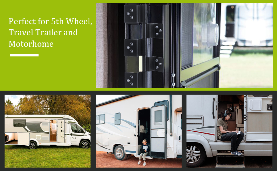 Yoolon RV Door Hinges, RV Entry Door Friction Hinge Kit