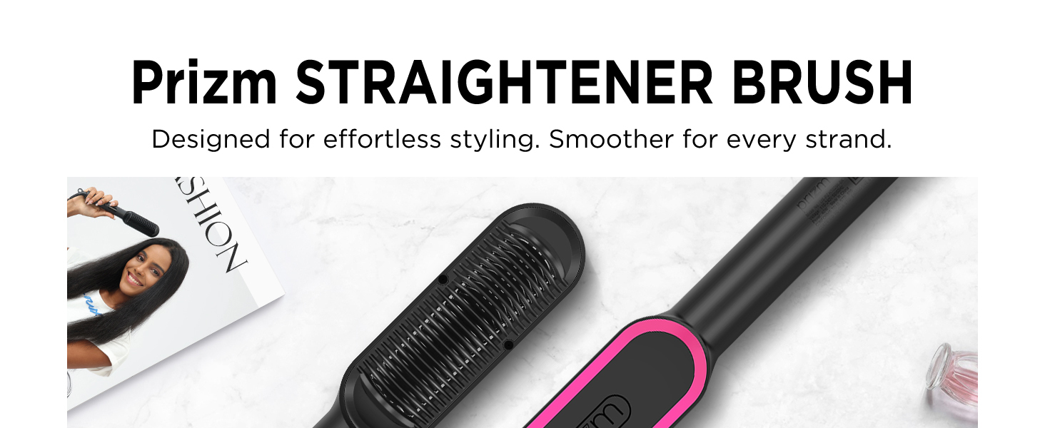 prizm hair straightener brush