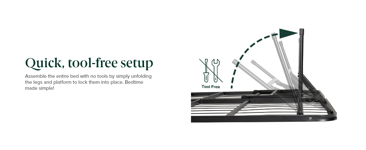 Zinus Smartbase Single Bed Base Frame Foldable Premium Metal Heavy Duty