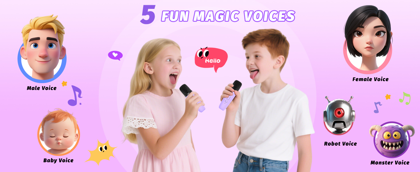 Dual Microphones Included