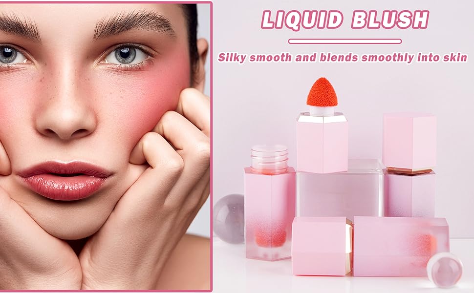 Soft Cream Liquid Blush Makeup Liquid Blush For Cheeks