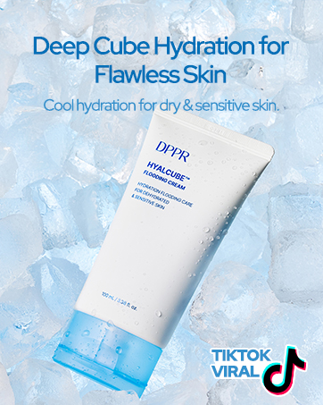 DPPR Hyalcube Cream has creamy, slsh-like texture that melts deep into your skin