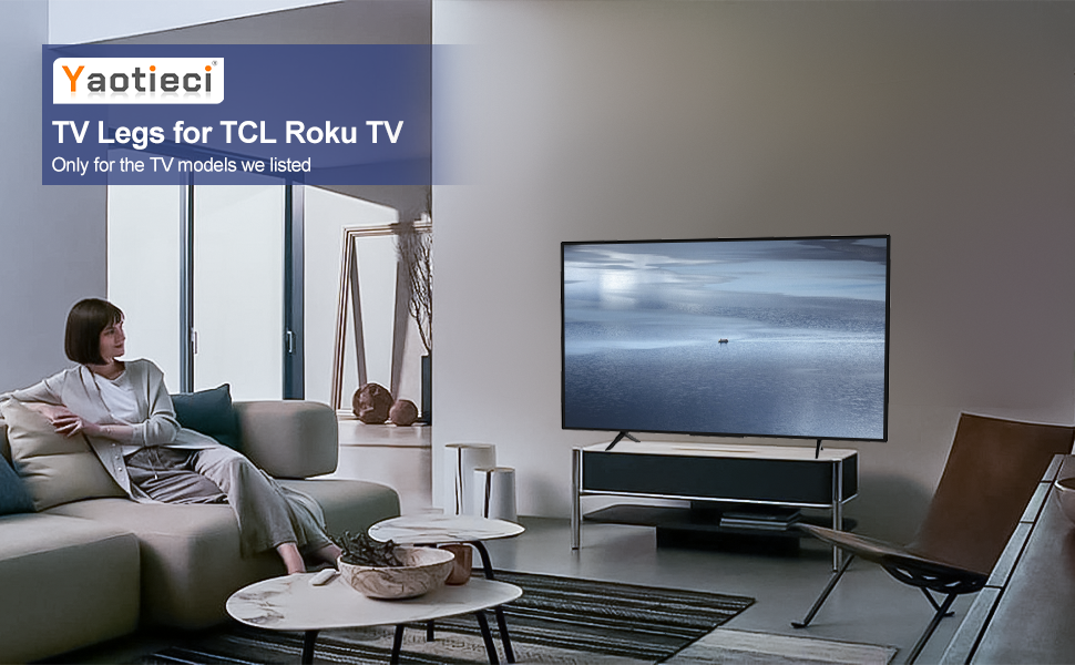 [Upgraded Version] TV Base Stand for TCL 28" 32" 40" 43" 49