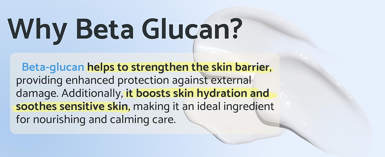 Beta Glucan Moisturizing Hydrating Serum Essence Cream Facial Moisturizer Ampoule Dry Mature Aging