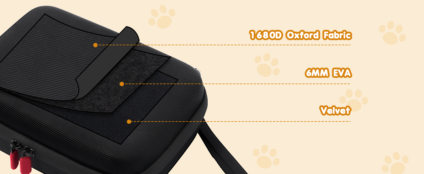 ProCase Hard Pet Grooming Tool Storage Case