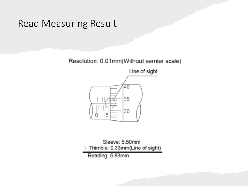 Read Measuring Result of Accusize EG00-0906 Outside Micrometers