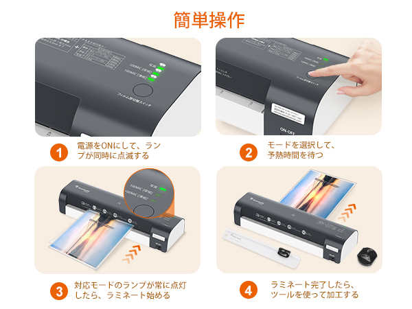 Amazon | bonsaii ラミネーター a3 裁断機&角取り&フィルム10枚