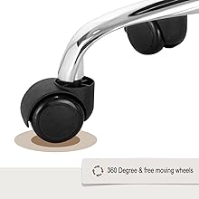 WOLTU Sedia Da Ufficio Ergonomica Scrivania Sedia Da Lavoro Girevole In Velluto Nero 15 bs127