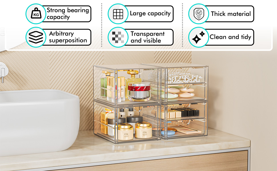 bathroom organziers with drawers