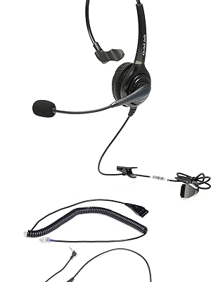 OvisLink Call Center Headset Compatible with Polycom phones