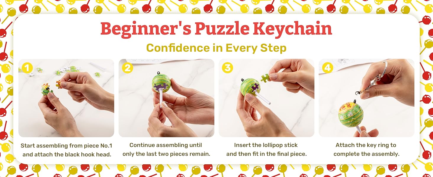 Puzzle Keychain
