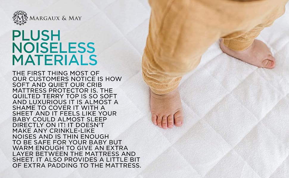 Waterproof Crib Mattress Protector Pad (Mom's Choice Award Winner) by Margaux