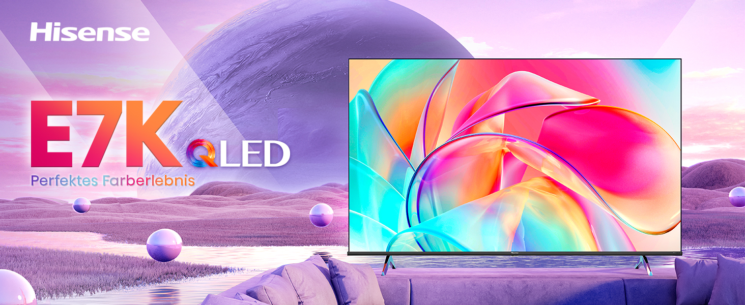Hisense 43E7KQ QLED Smart TV 108 cm (43 inches), 4K, HDR10, HDR10 ...