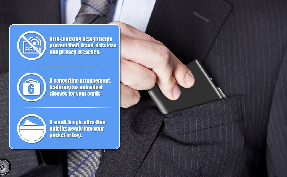 6 Slots Metal Credit Card