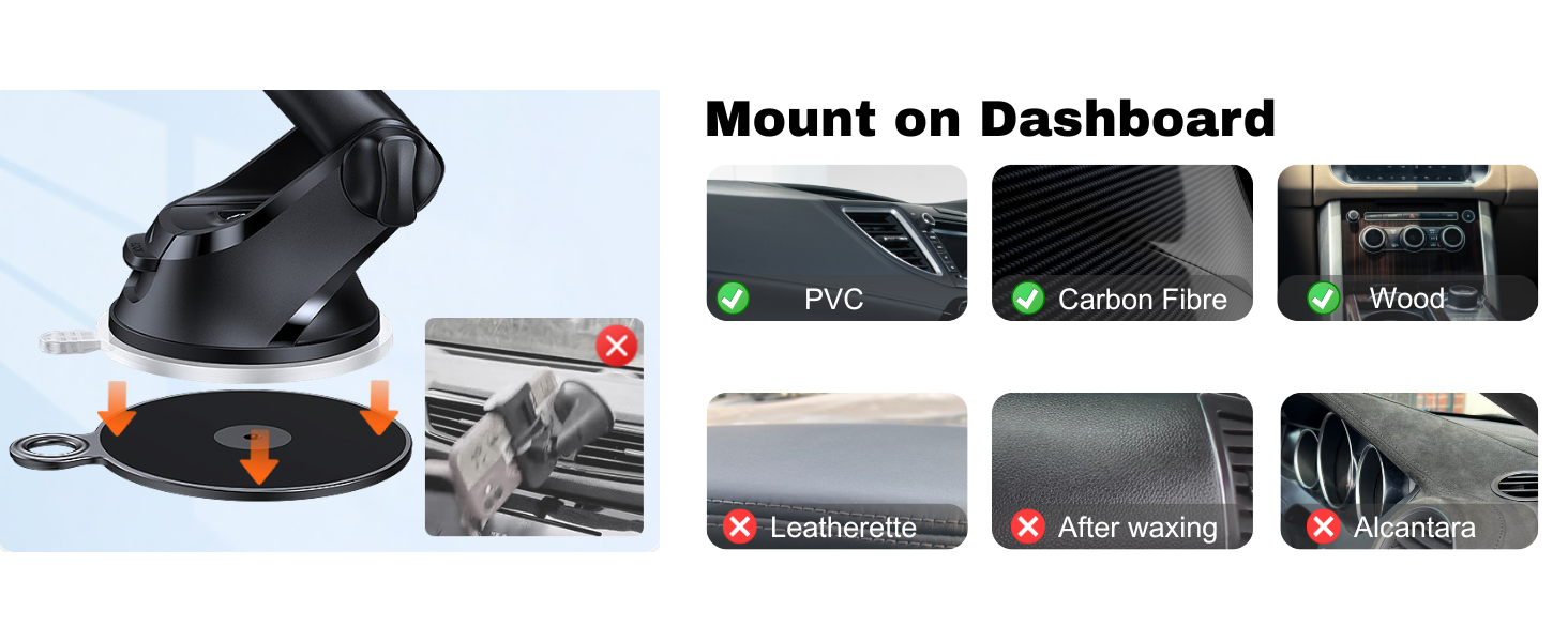 dashboard cell phone holder