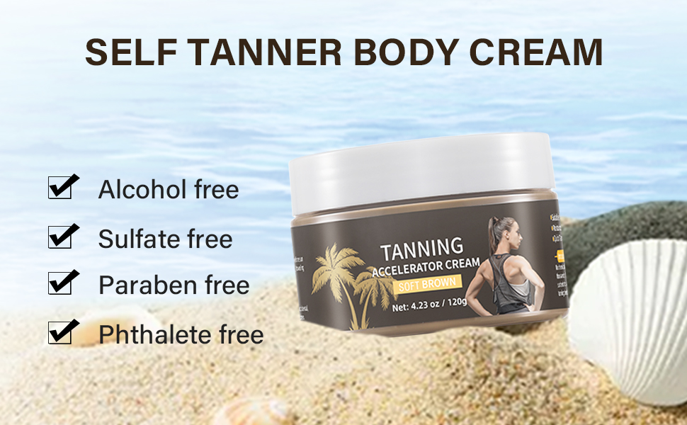Tanning Cream, Intensive Tanning Cream, Tanning Accelerator for Sunbeds & Outdoor Sun, Achieve a