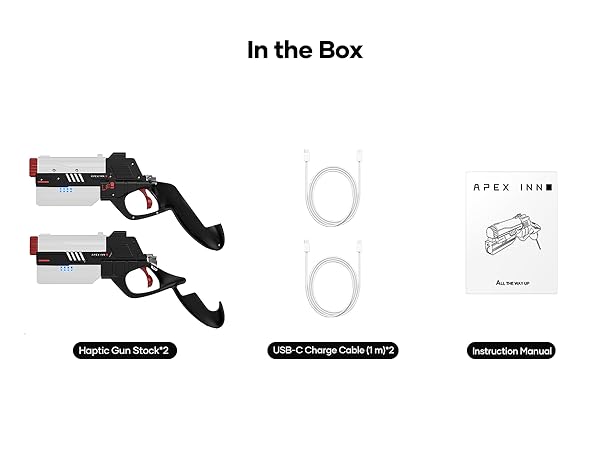 APEXINNO VR Electric Gun ハプティックガンストック Amazon.com: APEXINNO VR Gun Stock Cover for Meta Quest 3