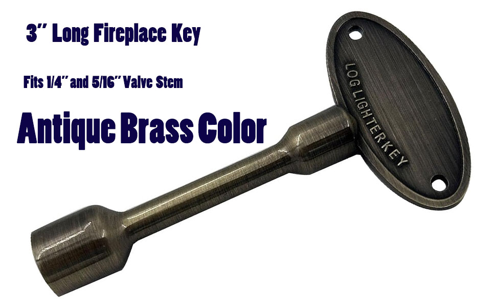MENSI Universal Chromed and Copper Plating Propane Gas Fire Pit, Fireplace Key