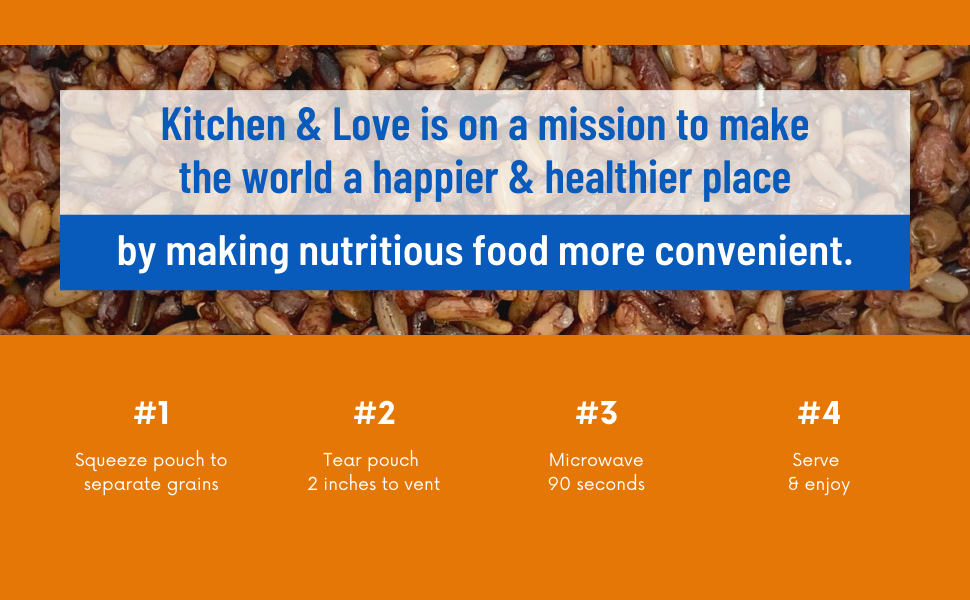 kitchen & love mission world happier healthier place nutritious food convenient