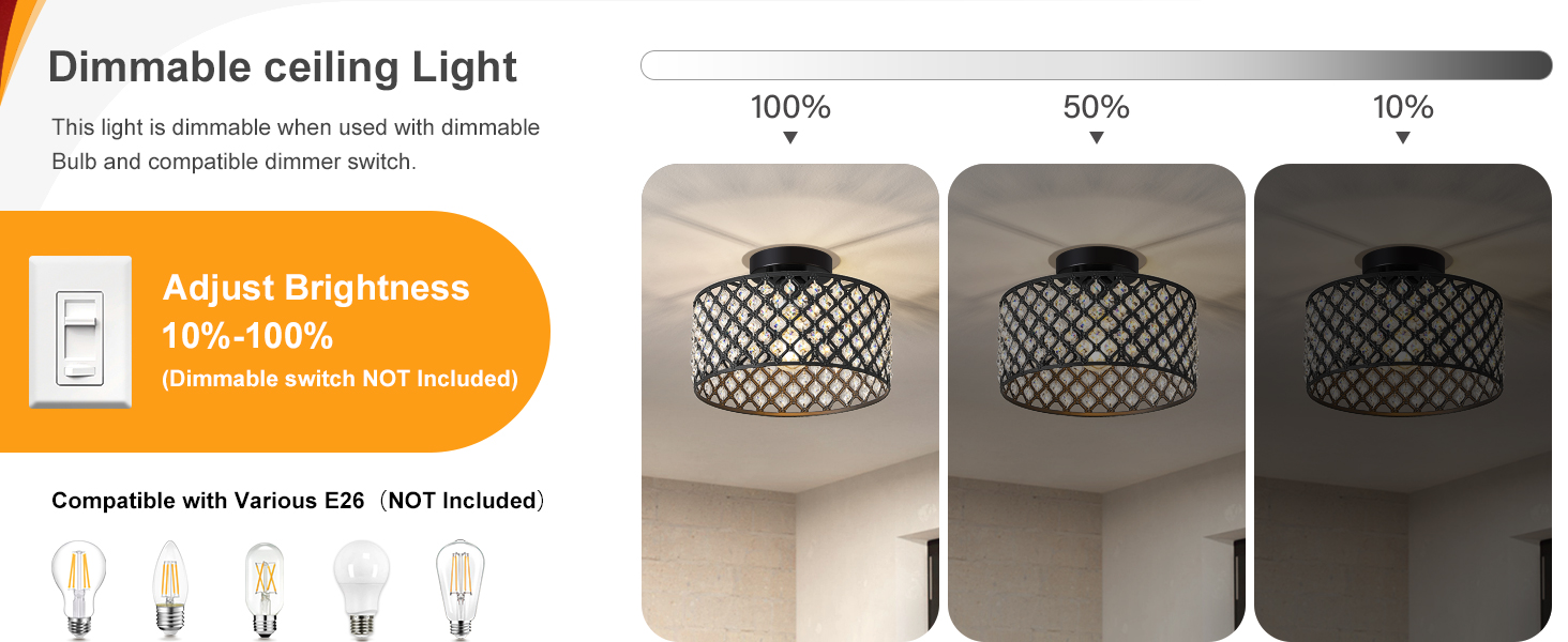 crystal ceiling light fixture