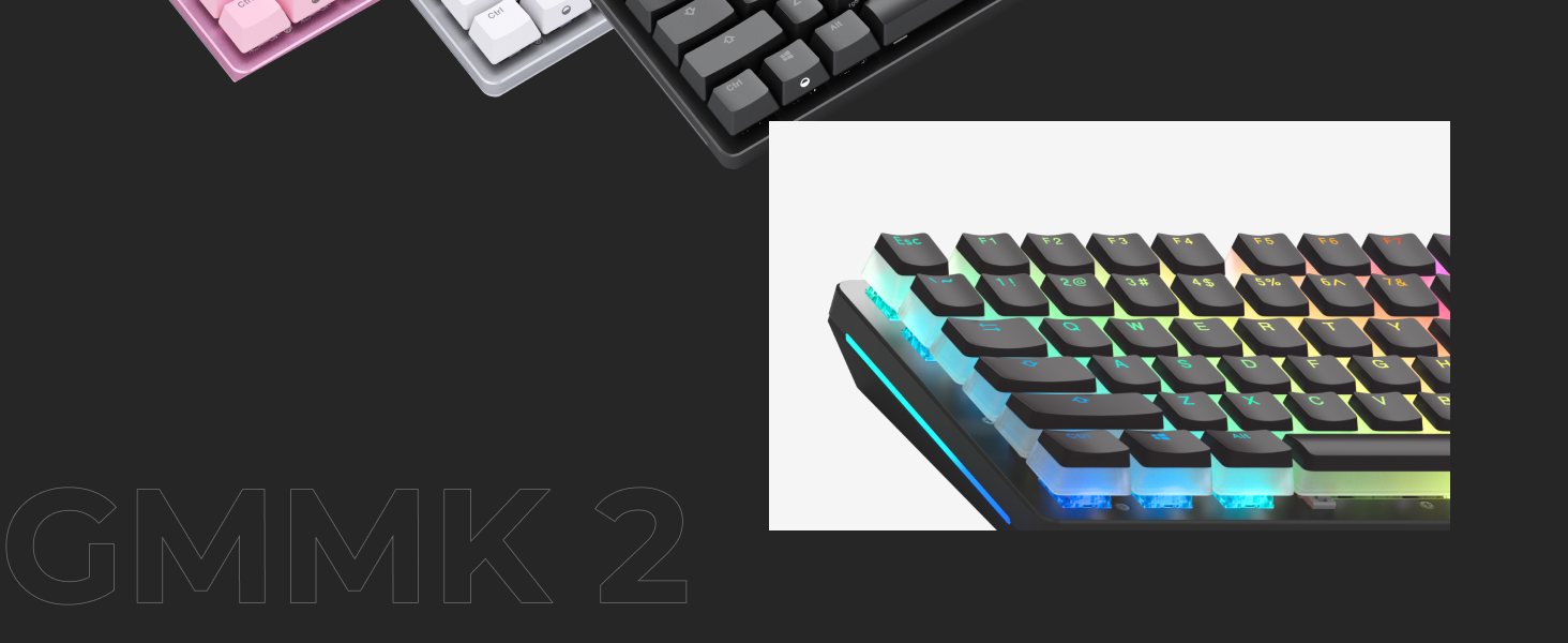 Glorious Gaming GMMK 2 Prebuilt, Mechanisches Gaming-Keyboard, Aluminiumrahmen, anpassbar