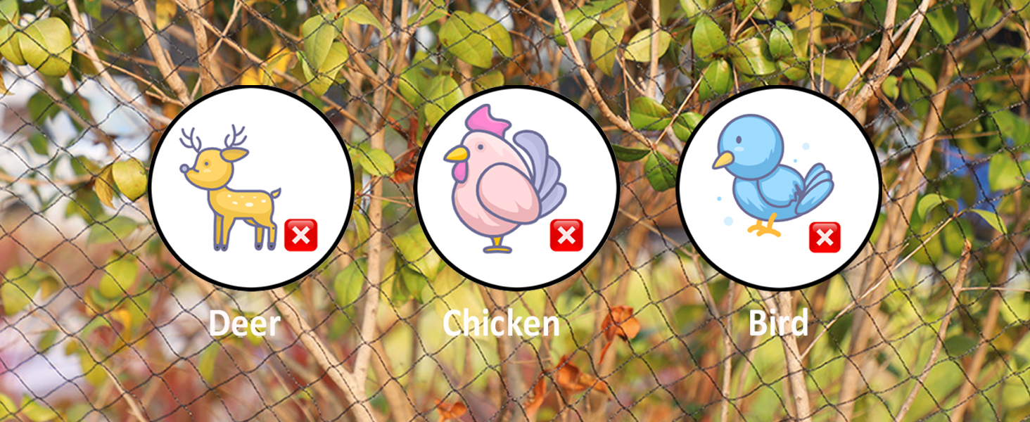 POYEE 10 x 10 FT Bird Netting for Garden Woven Mesh Garden