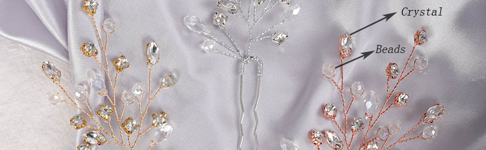 crystal hair pins wedding headpieces rhinestone hair pins clips hair accessories