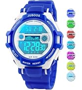 Juboos Kids Digital Watch for Boys Girls 5-18, 7 Colors LED Light Kids Sports Outdoor Wristwatch,...