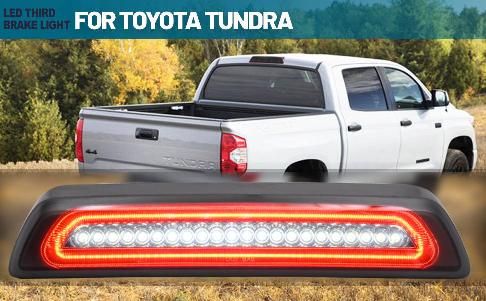 Tundra ［3ED］ Amazon.com: NJSBYL Tundra LED 3rd Brake Light for 2007-2021 T0yota