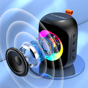 Bluetooth Speakers, Portable Bluetooth Wireless Speaker with Colorful Lihgts RGB