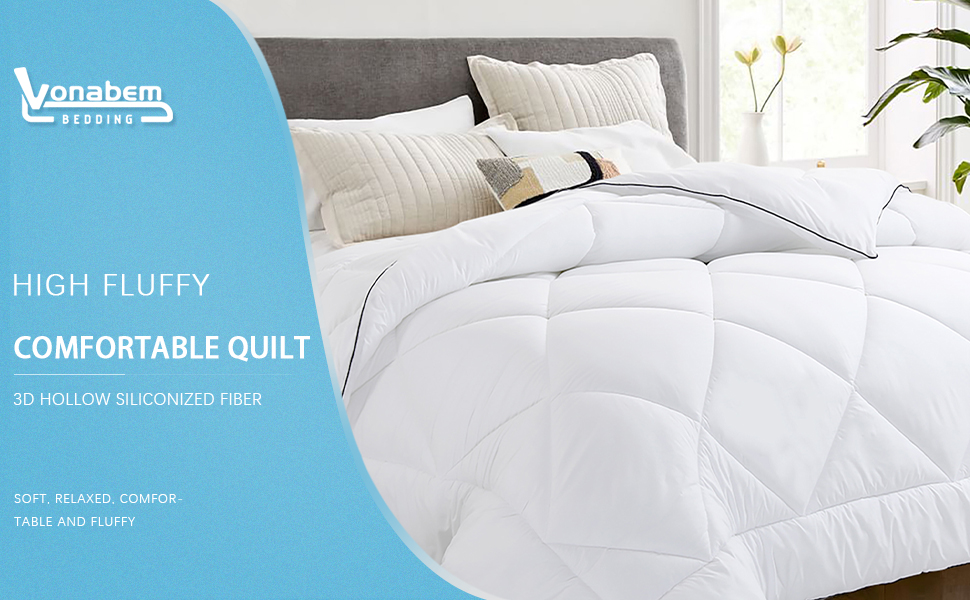 Vonabem Full Comforter All Season Duvet Insert Down