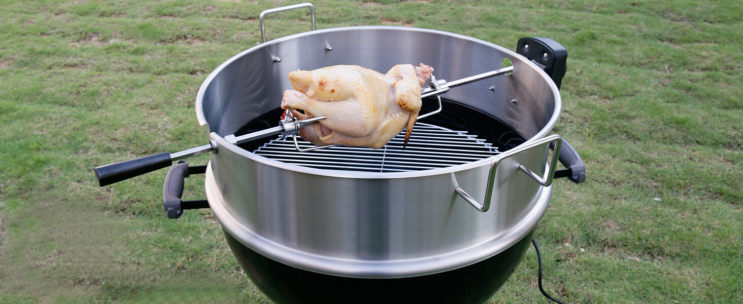 GRISUN Grill Table Shelf and Lid Holder for er Kettle