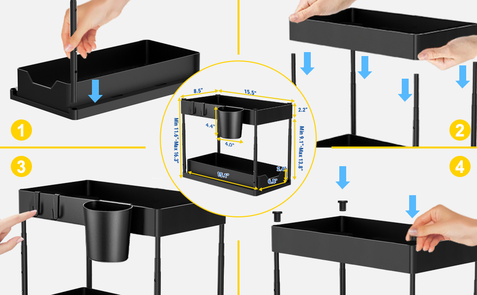 under sink organizer under sink storage organizer under cabinet organizer storage under sink