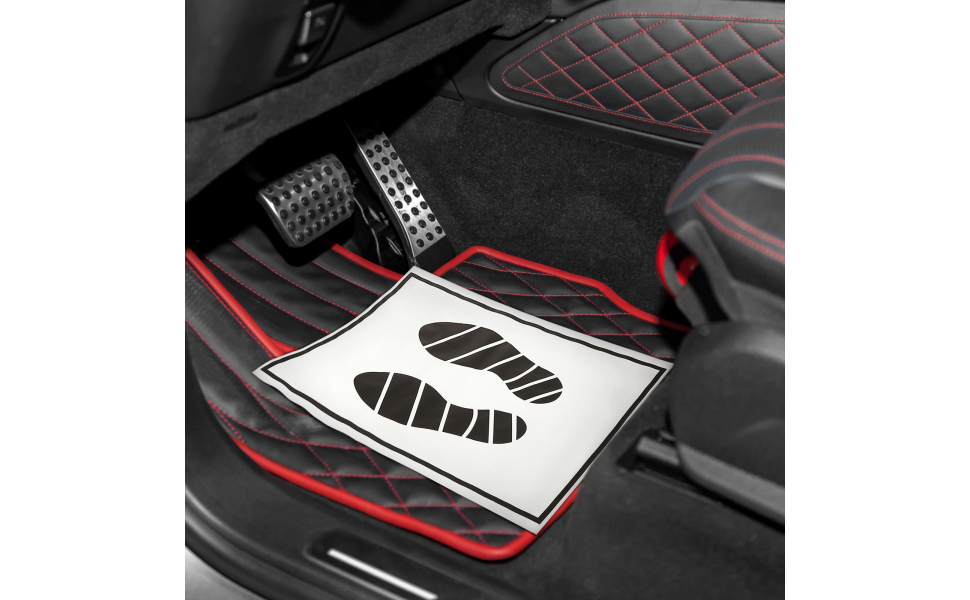 50Pcs Automotive Floor Mats Car Carpet Paper Mats Disposable Floor Mats