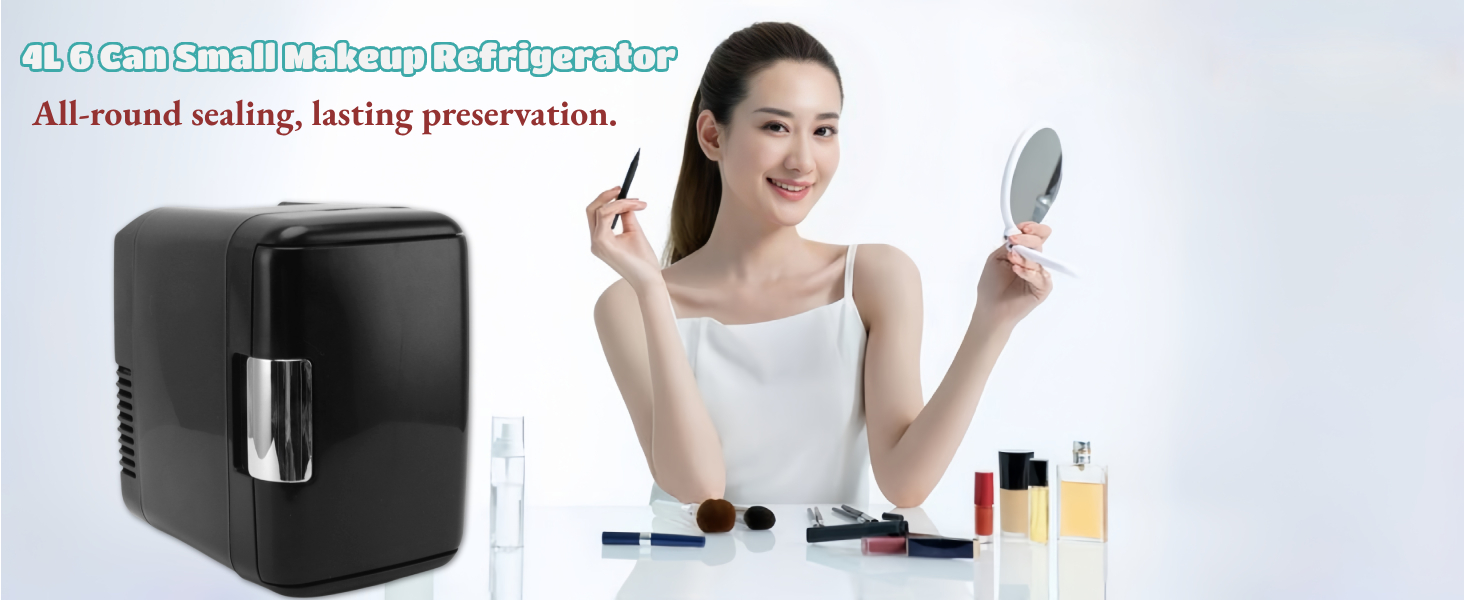 Bewinner 4L 6 Can Mini Fridge Cooler & Warmer Small