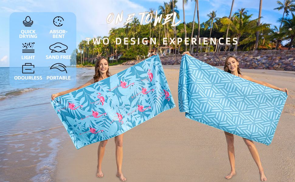 JMQYS Microfibre Beach Towel Quick Dry Microfibre Towels Large 160x80cm