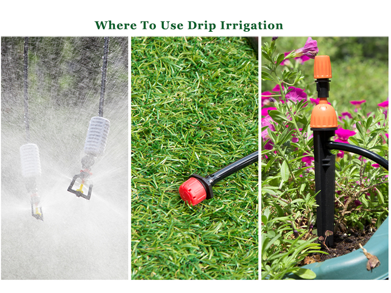 50ft 1/4 inch Drip Irrigation Tubing, Blank Distribution Line Water Hose Garden