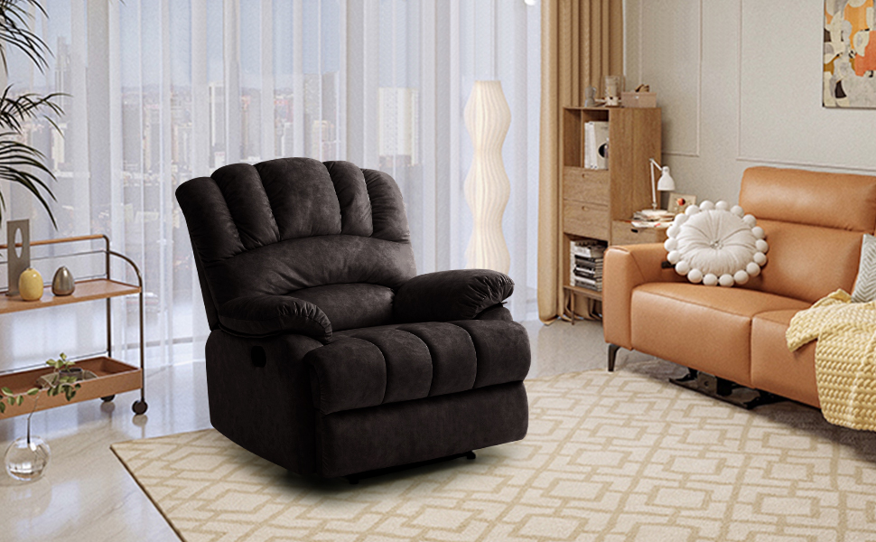 COOSLEEP Large Recliner Chair for Adults,Single Recliner
