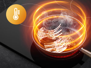 Plaque De Cuisson électrique En Céramique Intégrée 5 Foyers, 8500 W Avec Zone Triple & Ovale 90cm Gasland Chef CH90BF 18 plaque de cuisson en céramique