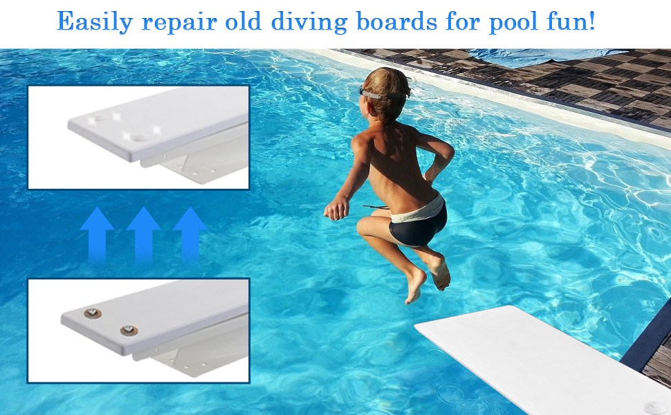 IWIWE 67209911SS Pool Diving Board Bolts Mounting Kit