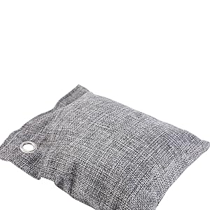 Gray Charcoal Bag Semi-Profile View