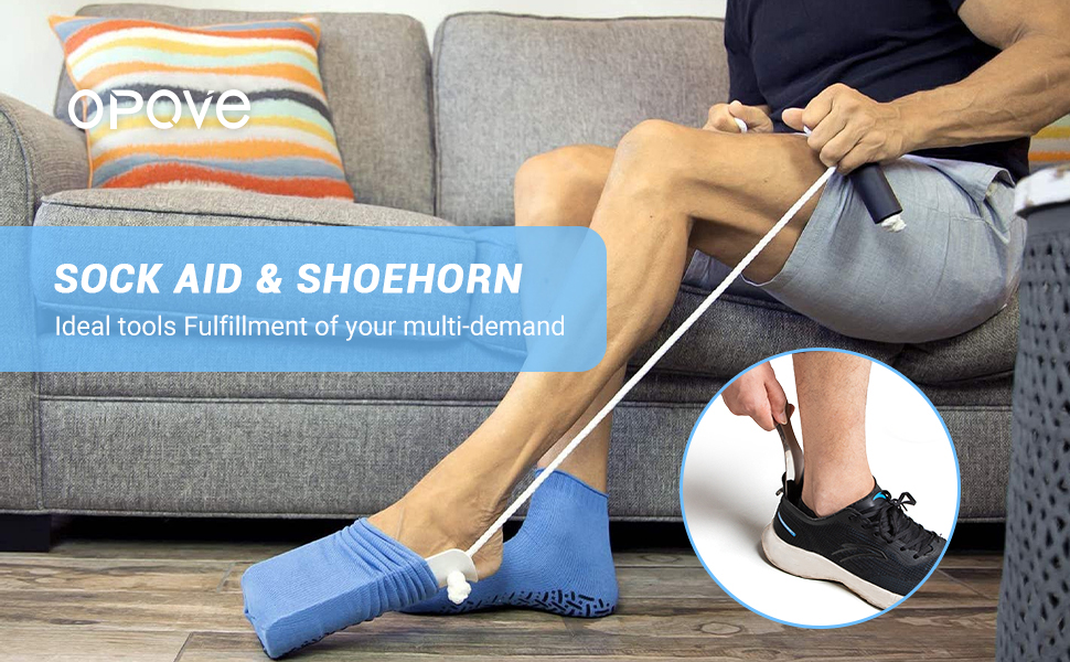 sock aid and shoehorn