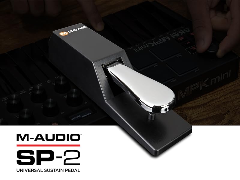 AKAI Professional Midi Controller + Sustain Pedal Bundle MPK Mini MK3