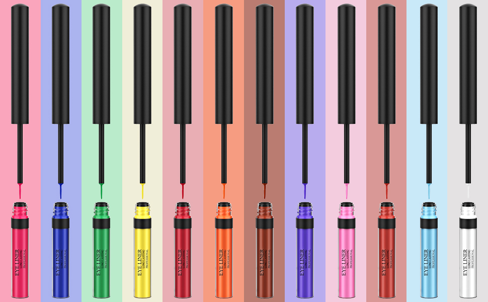 Colorful eyeliner