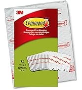 Command Poster Strips, Damage Free Hanging Poster Hangers, No Tools Wall Hanging Strips for Poste...