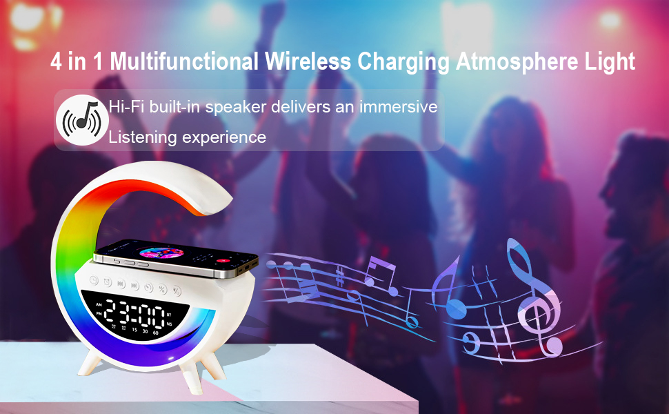 Wireless Charger Atmosphere Lamp