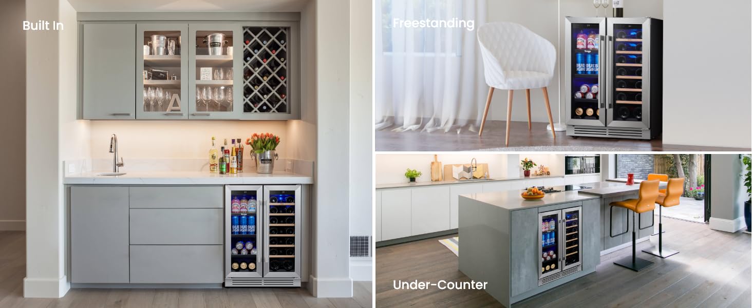 24 Inch Dual Zone Wine Fridge