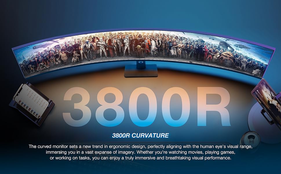 YOGAES 49インチ　ウルトラワイド5120 x 1440　湾曲モニター Amazon.co.jp: YOGAES 49インチ超ワイドデュアルQHD（5120 x