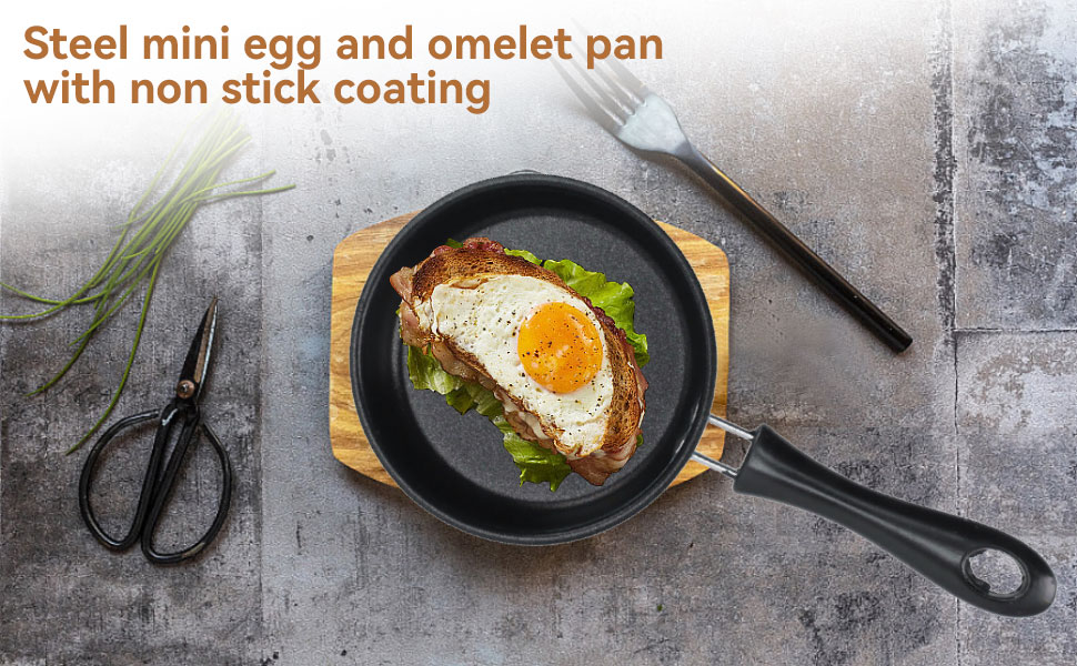 5 Inch Mini Nonstick Egg Pan, Small Frying Pan Nonstick